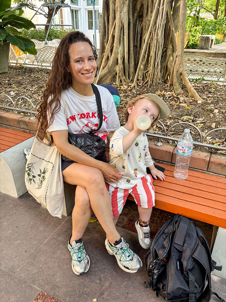 Notre séjour en famille à Bangkok - pause avec les enfants