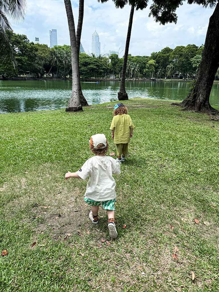 Notre séjour en famille à Bangkok - le parc Lumpini