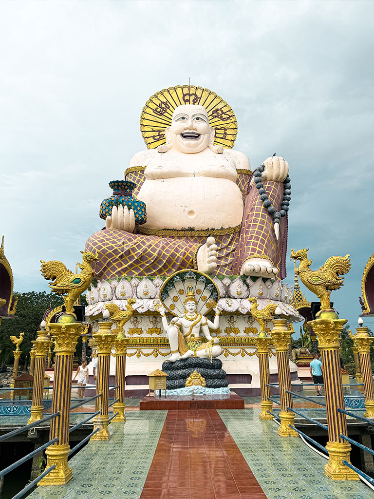 Notre séjour en famille à Koh Samui - le Bouddha rieur