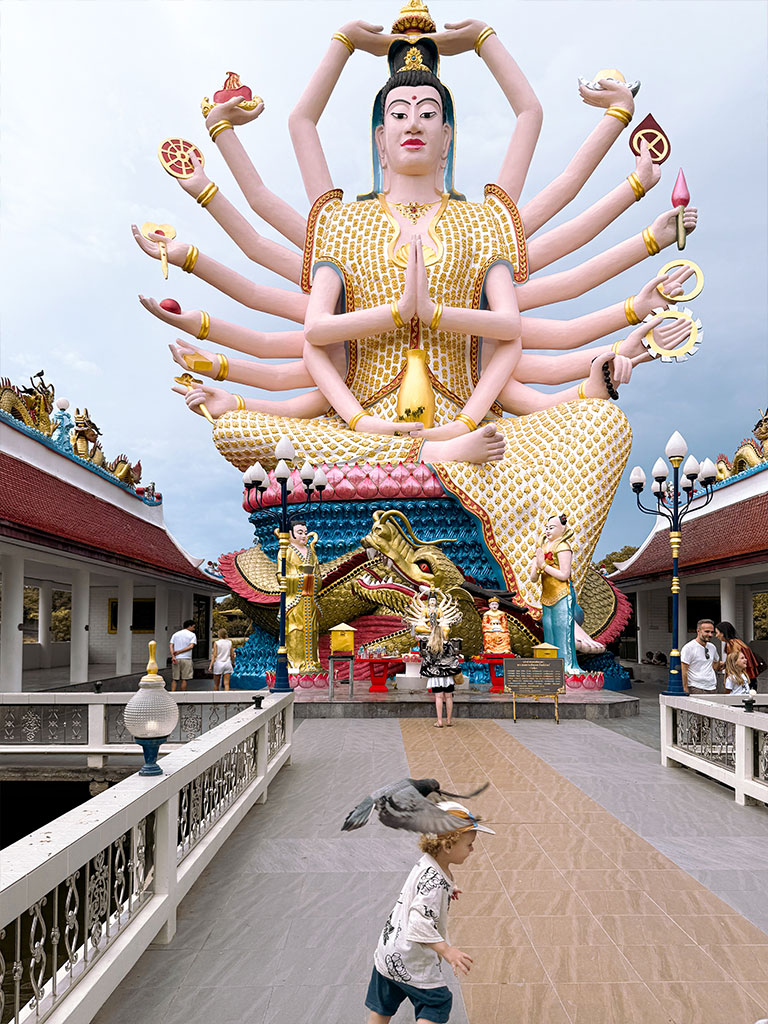 Notre séjour en famille à Koh Samui - le Wat Plai Laem